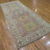 5′ x 11′ Turkish Oushak Beige Transitional Runner Hand Knotted Wool