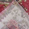 5′ x 9′ Turkish Oushak Red Charcoal Vintage Runner Hand Knotted Wool