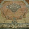 9′ x 14′ Turkish Peach Blue Savonnerie Rug Traditional Wool