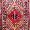 4′ x 5′ Red Fine Hand-Knotted Turkish Oushak Rug – Traditional Wool