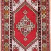 4′ x 6′ Red Fine Hand-Knotted Turkish Oushak Rug – Traditional Wool