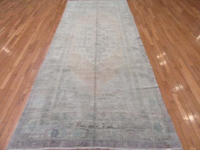 4′ x 11′ Vintage Turkish Neutral Anatolian Runner Transitional Wool