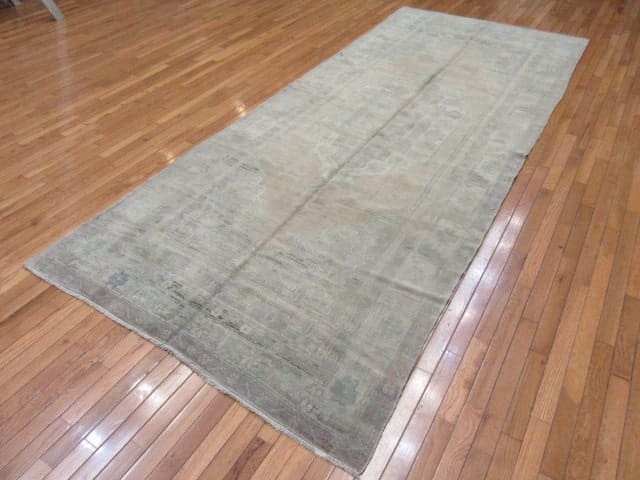 4′ x 11′ Vintage Turkish Neutral Anatolian Runner Transitional Wool