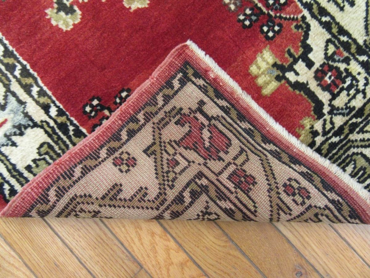 2′ x 10′ Vintage Turkish Oushak Red Runner Traditional Wool