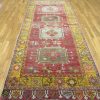 5′ x 11′ Turkish Oushak Red Vintage Rug Transitional Wool