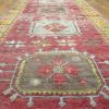 5′ x 11′ Turkish Oushak Red Vintage Rug Transitional Wool