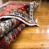 4′ x 9′ Red Hand-Knotted Vintage Turkish Anatolian Rug – Traditional Wool