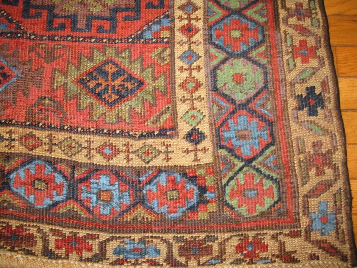 4′ x 12′ Antique Handmade Persian Kurdish Runner Rug