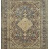 10′ x 15′ Navy Fine Hand-Knotted Persian Lavar Kerman Rug – Traditional Wool