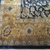 9′ x 12′ Indian Navy Gold Oriental Rug Traditional Wool