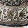 10′ x 10′ Indian Round Handmade Oriental Rug Dark Floral