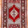 4′ x 6′ Red Fine Hand-Knotted Turkish Oushak Rug – Traditional Wool