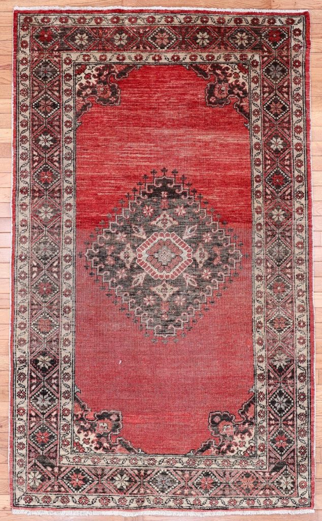 4′ x 6′ Terracotta Fine Hand-Knotted Turkish Oushak Rug – Traditional Wool 4′ x 6′ Terracotta Fine Hand-Knotted Turkish Oushak Rug – Traditional Wool