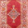 4′ x 6′ Rose Fine Hand-Knotted Turkish Oushak Rug – Traditional Wool