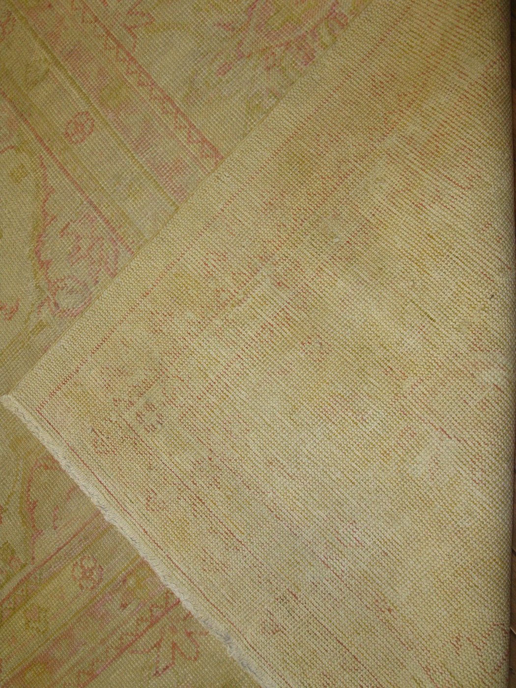 12′ x 16′ Antique Turkish Oushak Rug Ivory Large