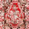 5′ x 7′ Deep Espresso and Cochineal Rose Hand-Knotted Antique Caucasian Karabagh Vase Prayer Rug – Collector’s Wool