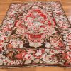 5′ x 7′ Deep Espresso and Cochineal Rose Hand-Knotted Antique Caucasian Karabagh Vase Prayer Rug – Collector’s Wool