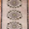 4′ x 6′ Oatmeal Fine Hand-Knotted Turkish Anatolian Rug – Traditional Wool
