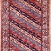 4′ x 5′ Red Fine Hand-Knotted Pakistan Shirvan Rug – Traditional Wool