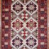 4′ x 6′ Ivory Fine Hand-Knotted Pakistan Kazak Rug – Traditional Wool
