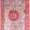 4′ x 7′ Grey Fine Hand-Knotted Turkish Oushak Rug – Traditional Wool
