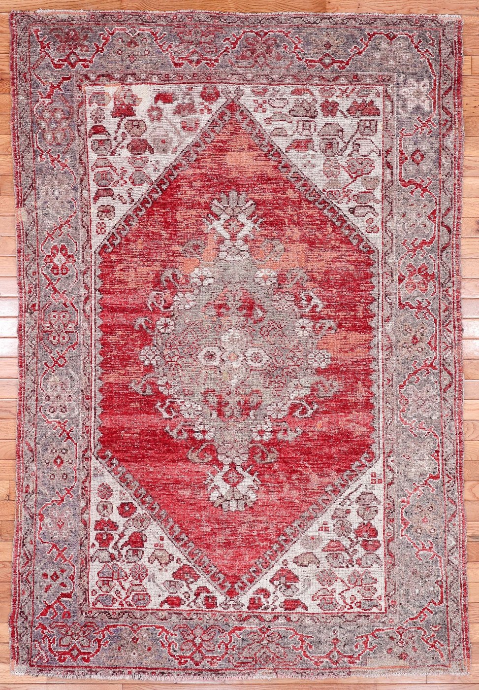 4′ x 6′ Terracotta Fine Hand-Knotted Turkish Oushak Rug – Traditional Wool