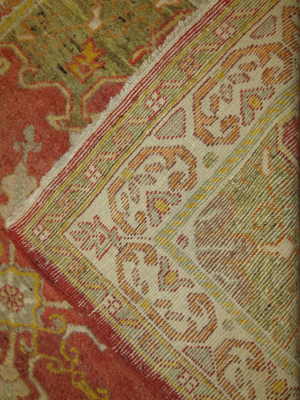 3′ x 11′ Turkish Melon Vintage Rug Transitional Wool