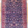 9′ x 17′ Navy Fine Hand-Knotted Persian Sarouk (Mohajeran) Rug – Traditional Wool