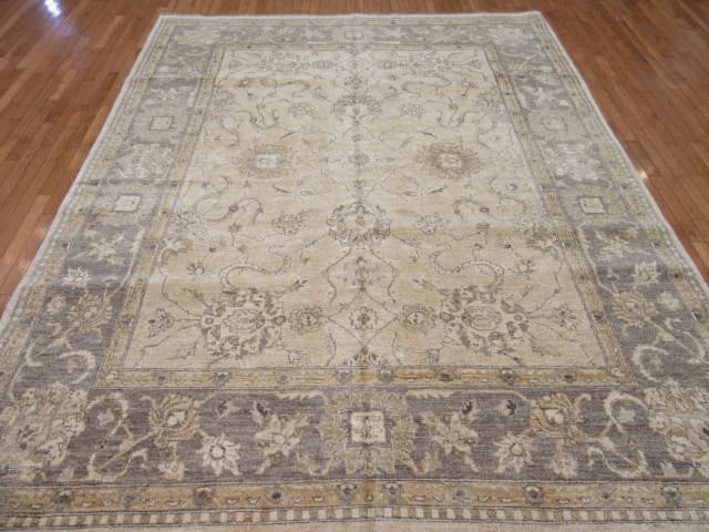 8′ x 10′ Pakistani Beige New Oriental Rug Transitional Wool