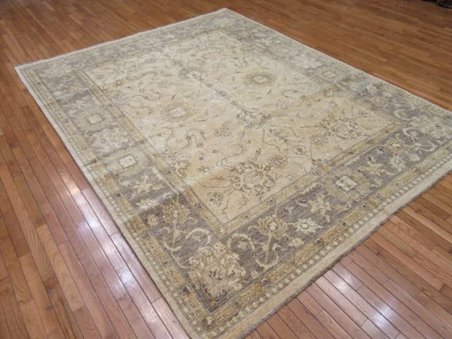 8′ x 10′ Pakistani Beige New Oriental Rug Transitional Wool