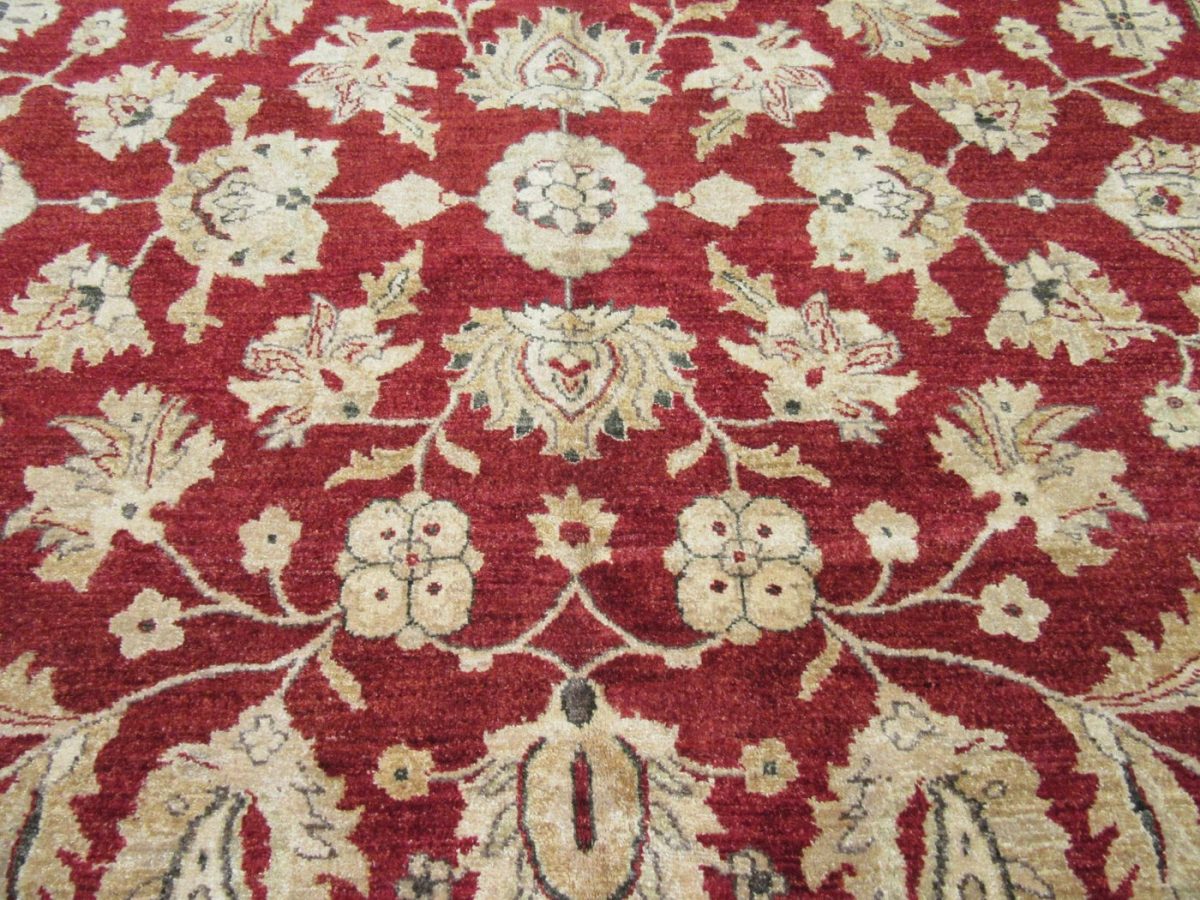8′ x 9′ Pakistani Red New Oriental Rug Transitional Wool