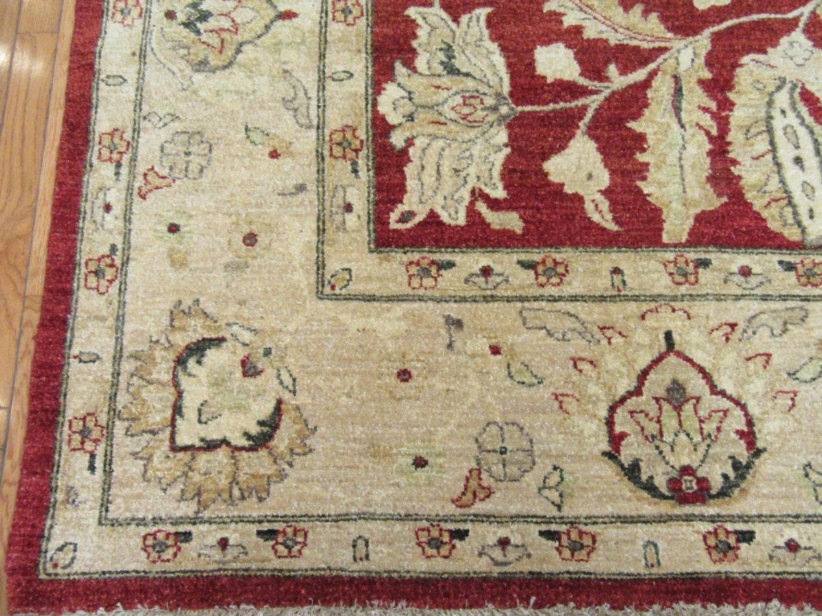 8′ x 9′ Pakistani Red New Oriental Rug Transitional Wool
