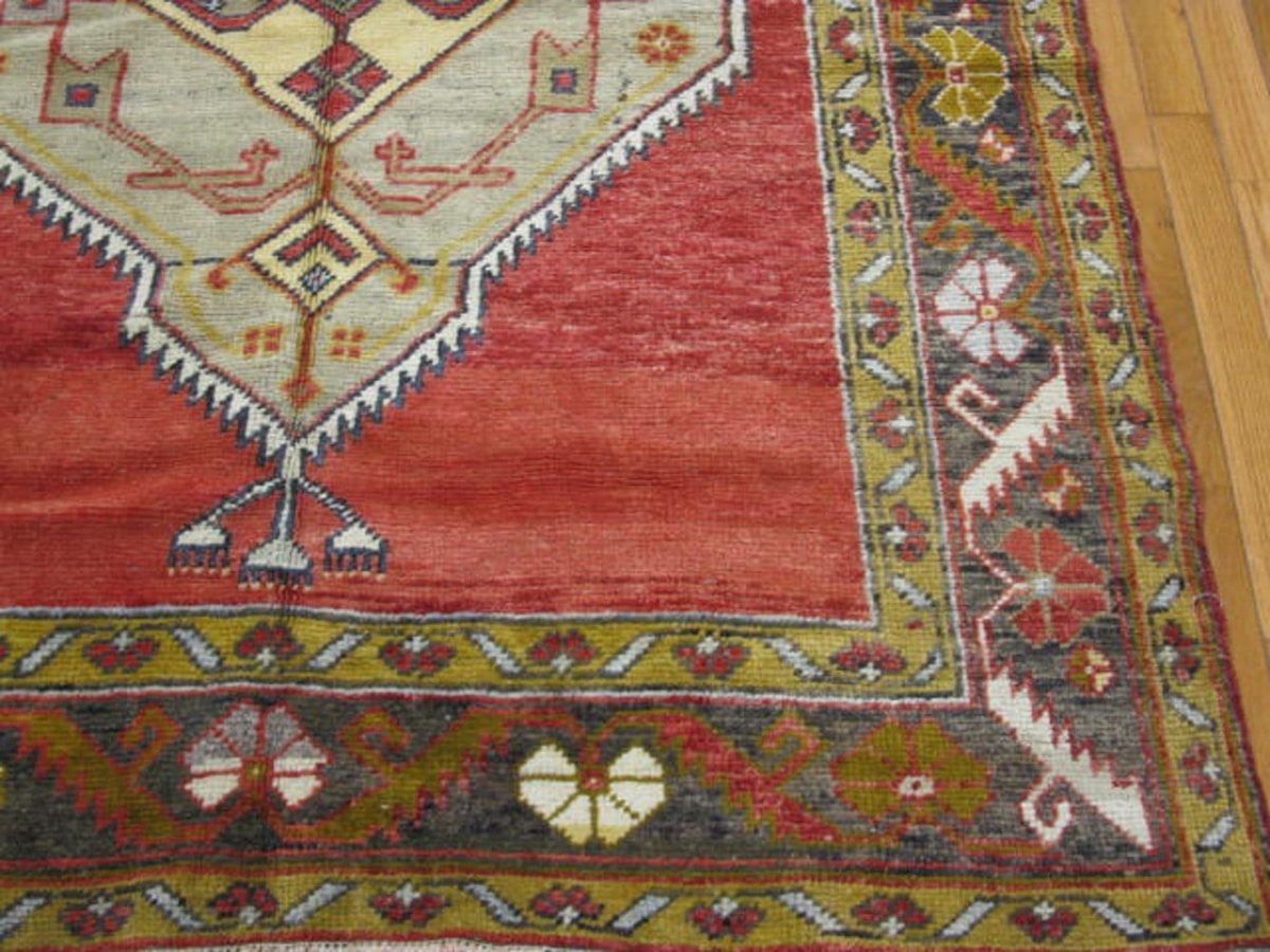 5′ x 21′ Turkish Red Vintage Runner Rug Transitional Wool