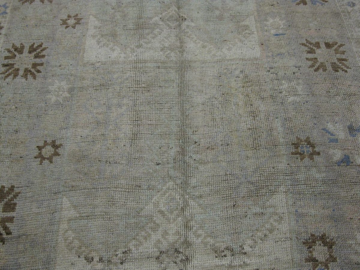 6′ x 14′ Turkish Ivory Vintage Runner Rug Transitional Wool
