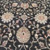 8′ x 11′ Black Fine Hand-Knotted Pakistani Oriental Rug – Transitional Wool