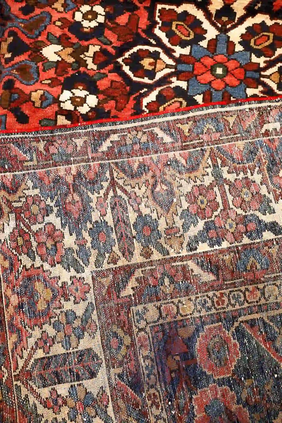 11′ x 14′ Red Fine Hand-Knotted Persian Bakhtiari – Traditional Wool