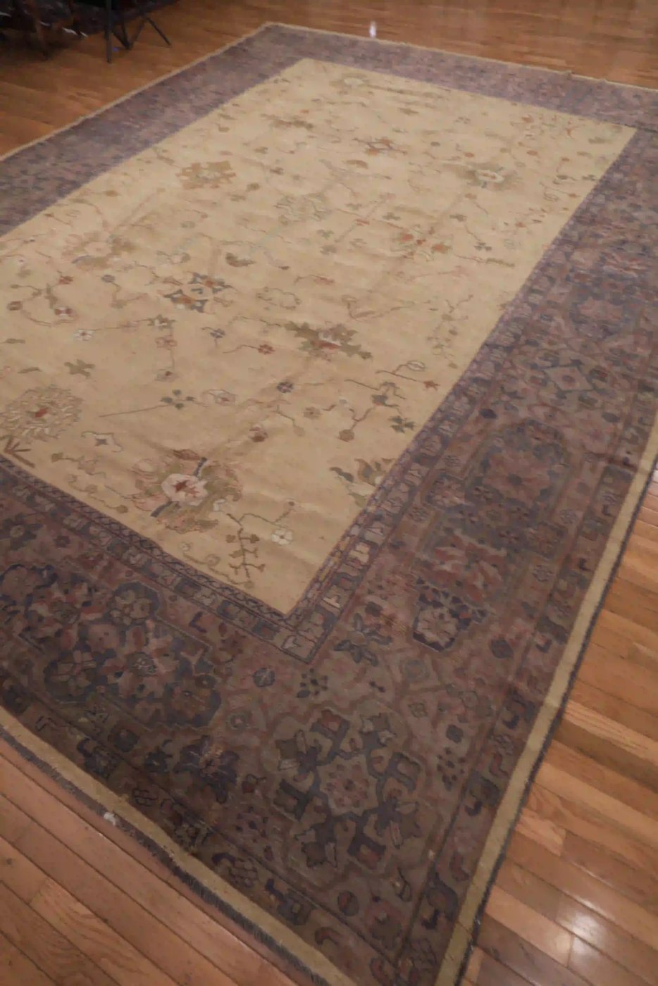 12′ x 16′ Gold Fine Hand-Knotted Turkish Oushak Rug – Traditional Wool