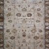 13′ x 16′ Beige Fine Hand-Knotted Turkish Oushak Rug – Traditional Wool