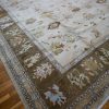 13′ x 16′ Beige Fine Hand-Knotted Turkish Oushak Rug – Traditional Wool