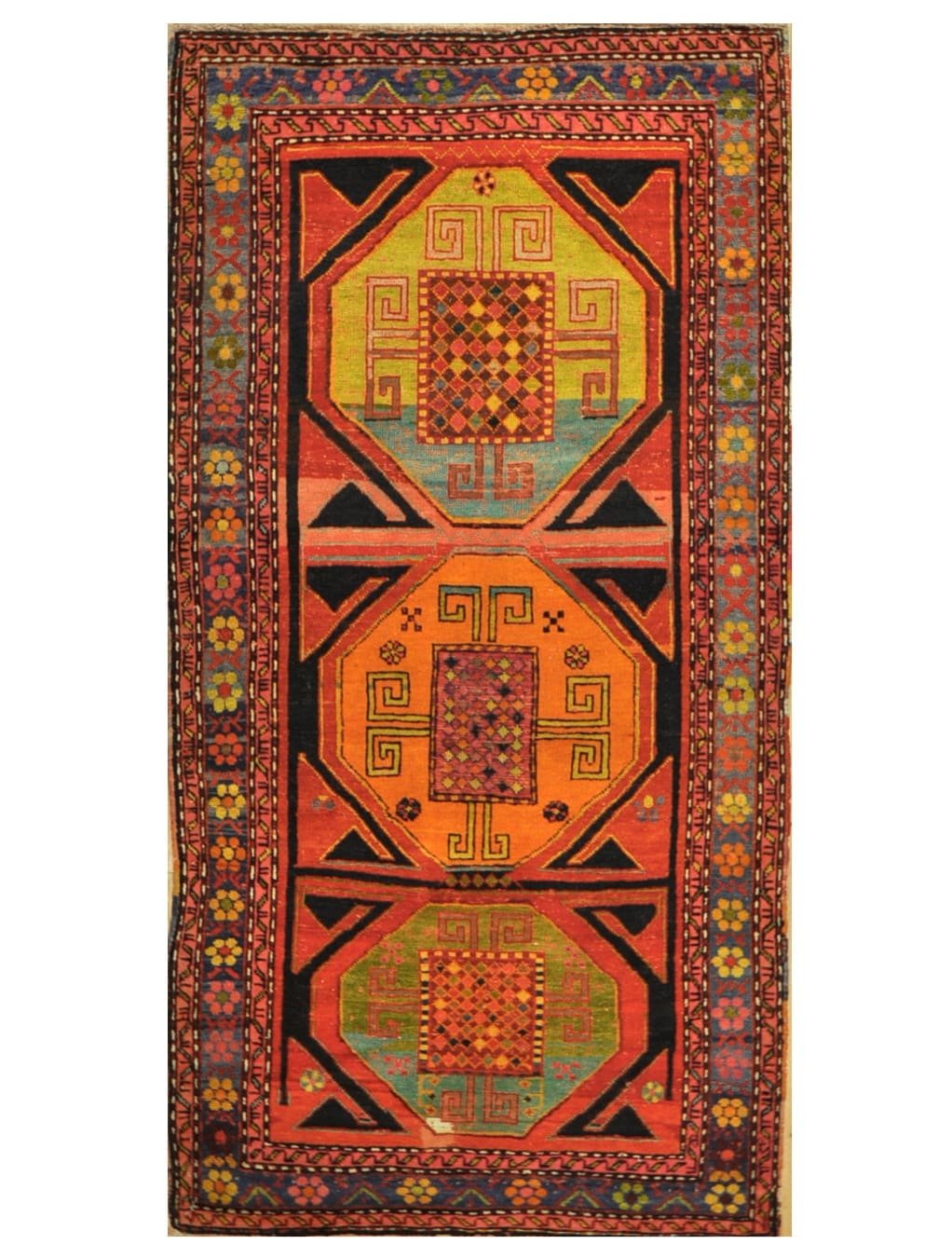 4′ x 7′ Red Fine Hand-Knotted Turkish Vintage Rug – Traditional Wool