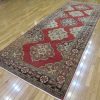 5′ x 14′ Red Fine Hand-Knotted Turkish Oushak Rug – Vintage Wool