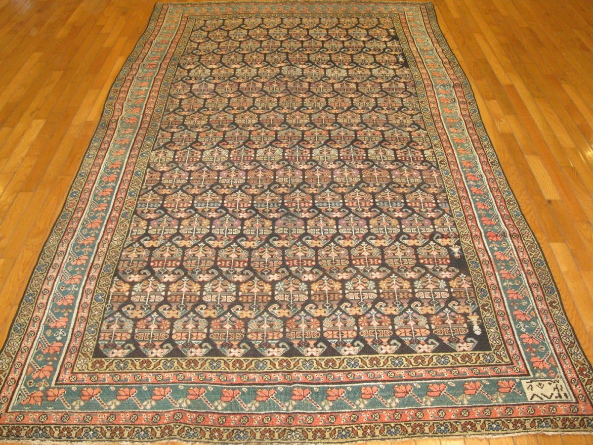 5′ x 9′ Terracotta Fine Hand-Knotted Persian Malayer Rug – Traditional Wool
