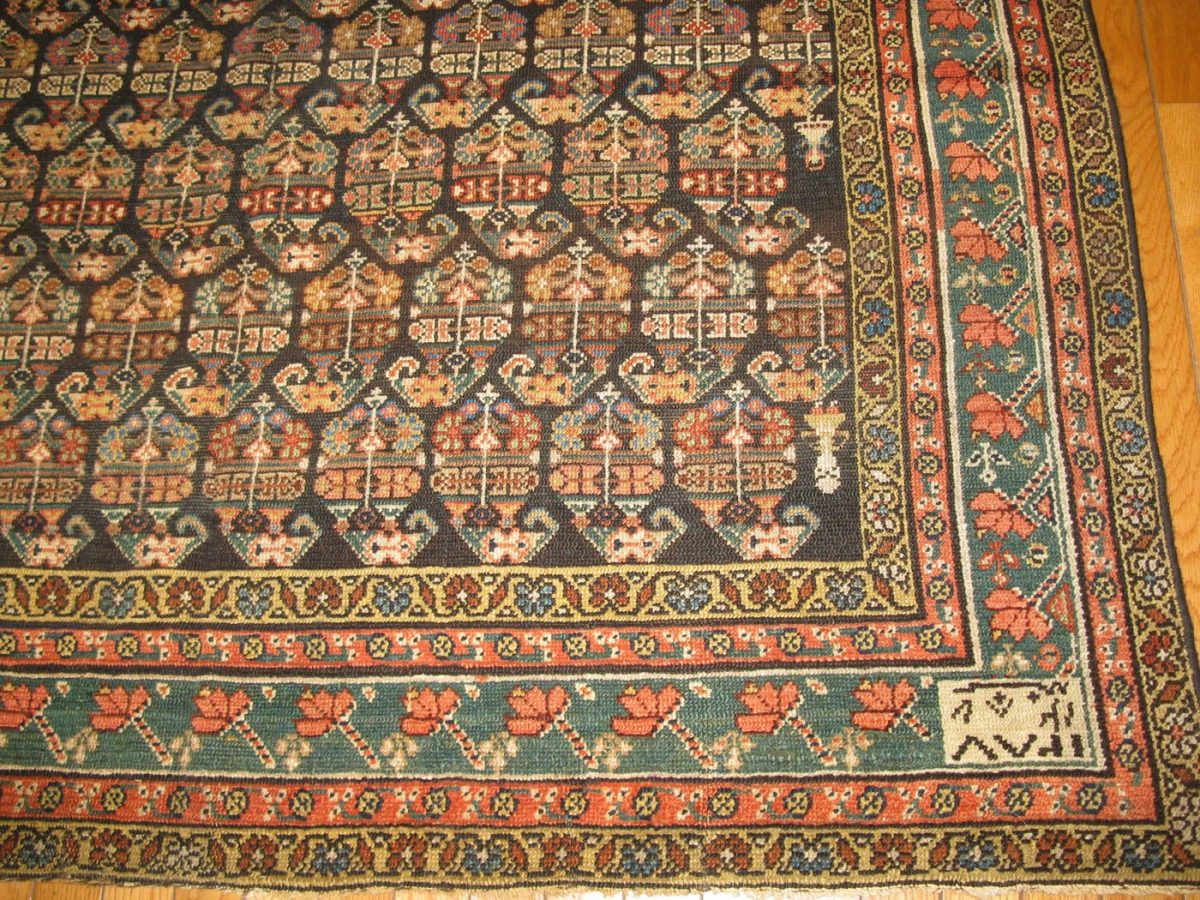 5′ x 9′ Terracotta Fine Hand-Knotted Persian Malayer Rug – Traditional Wool