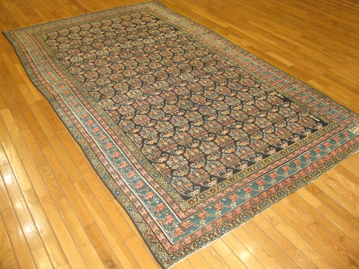5′ x 9′ Terracotta Fine Hand-Knotted Persian Malayer Rug – Traditional Wool