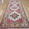 5′ x 12′ Red Fine Hand-Knotted Turkish Oushak Rug – Vintage Wool - 1 5′ x 12′ Red Fine Hand-Knotted Turkish Oushak Rug – Vintage Wool