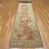 3′ x 18′ Beige Fine Hand-Knotted Turkish Oushak Runner – Transitional Wool