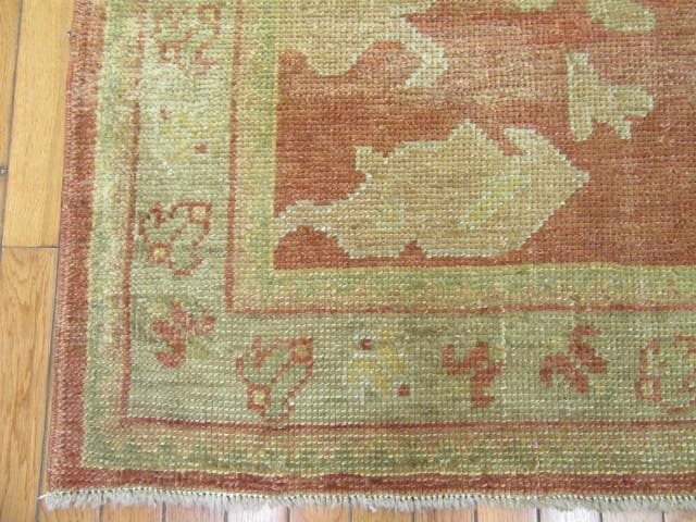3′ x 18′ Beige Fine Hand-Knotted Turkish Oushak Runner – Transitional Wool