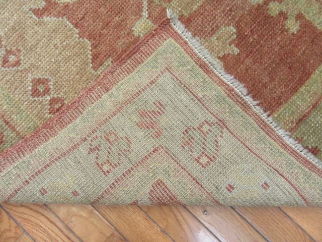 3′ x 18′ Beige Fine Hand-Knotted Turkish Oushak Runner – Transitional Wool