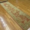 3′ x 18′ Beige Fine Hand-Knotted Turkish Oushak Runner – Transitional Wool