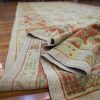 9′ x 25′ Beige Fine Hand-Knotted Turkish Oushak Runner Rug – Vintage Wool